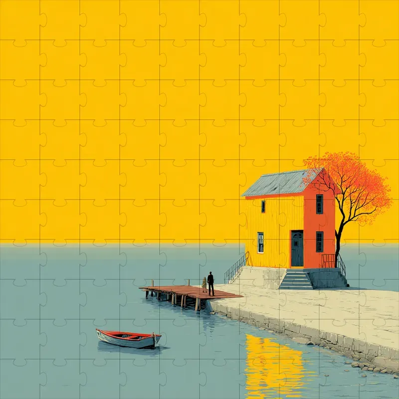Minimalist Flat Retro Posters Calm