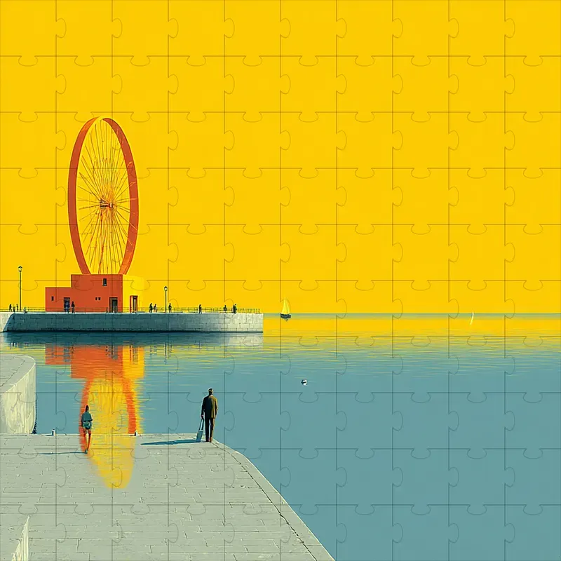 Minimalist Flat Retro Posters Calm