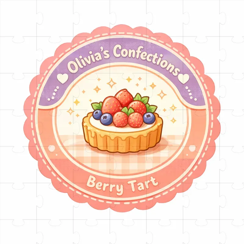 Cute Pastel Circular Logos