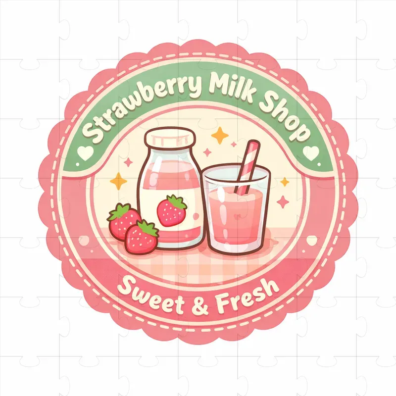 Cute Pastel Circular Logos