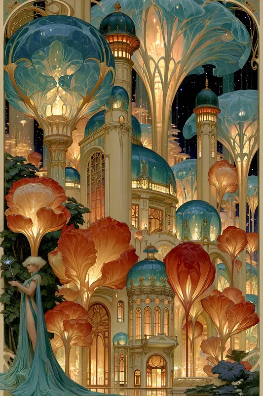 Ethereal Nouveau Dreamscapes