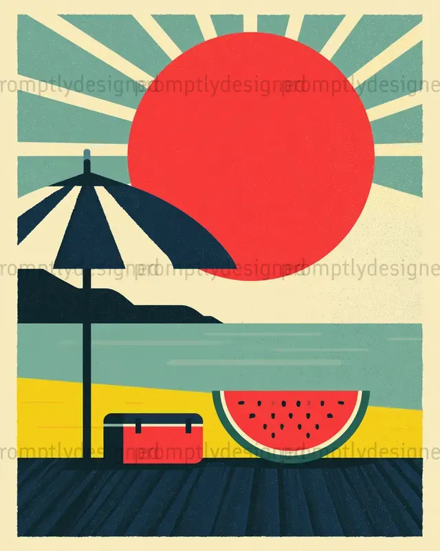 Retro Summer Posters