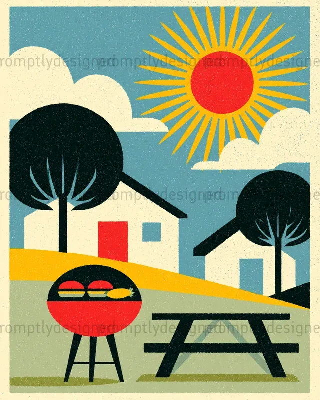 Retro Summer Posters