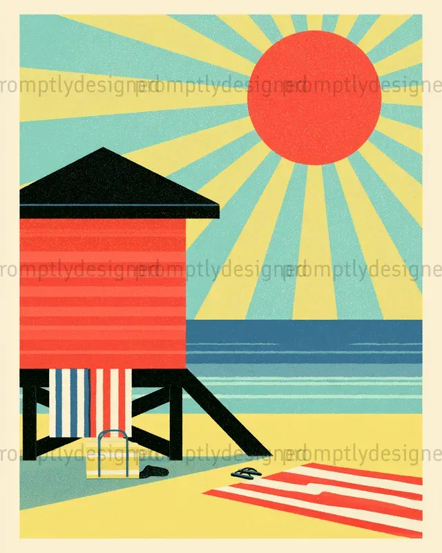 Retro Summer Posters