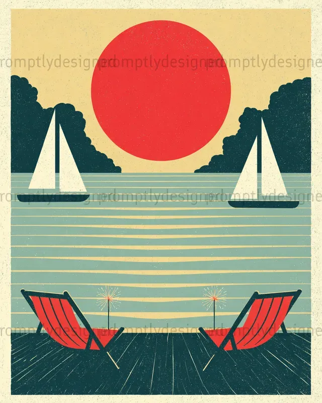 Retro Summer Posters