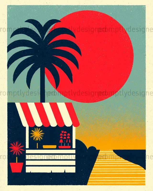 Retro Summer Posters