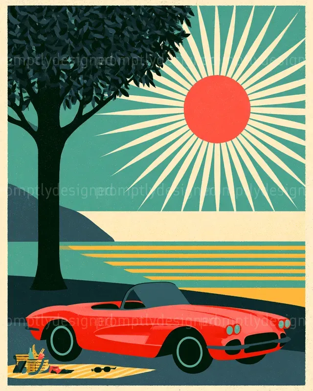Retro Summer Posters