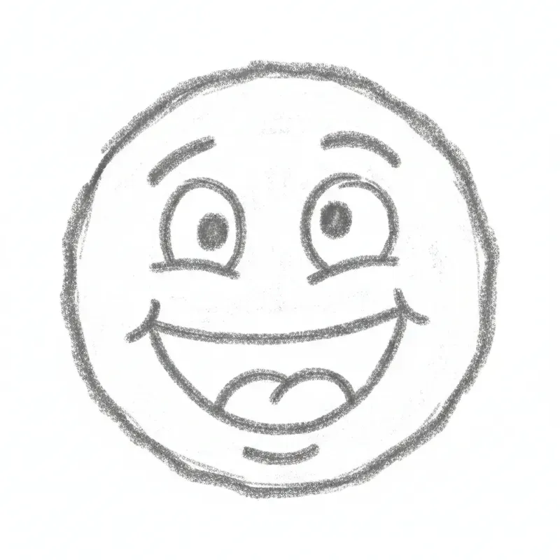 Handdrawn Crayon Emojis