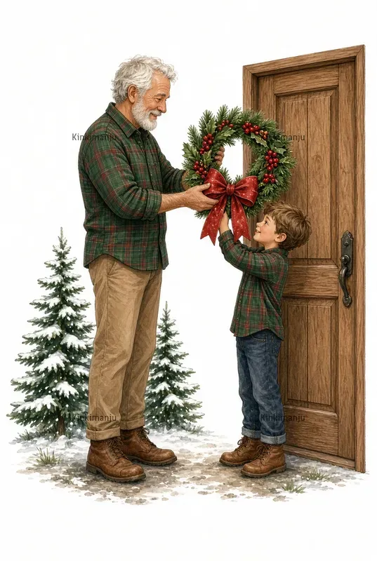 Dad Son Xmas Clipart 100 Packs For Etsy