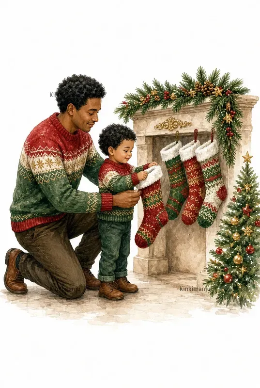 Dad Son Xmas Clipart 100 Packs For Etsy