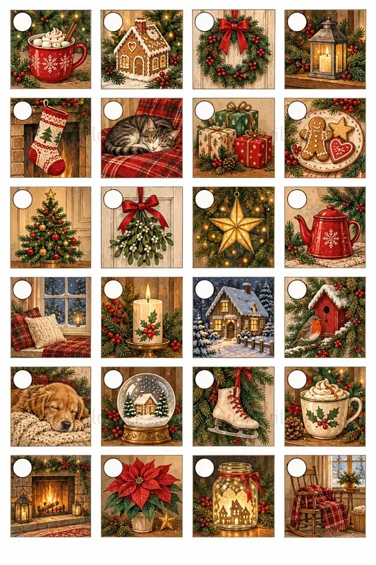Christmas Advent Calendar Tiles