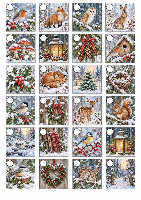 Christmas Advent Calendar Tiles