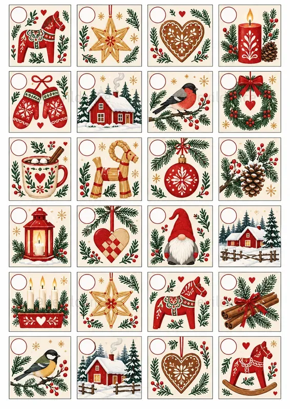 Christmas Advent Calendar Tiles