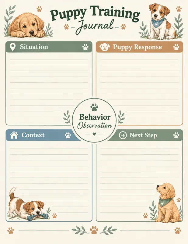 Puppy Training Journal Printables