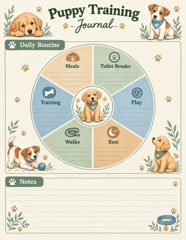 Puppy Training Journal Printables