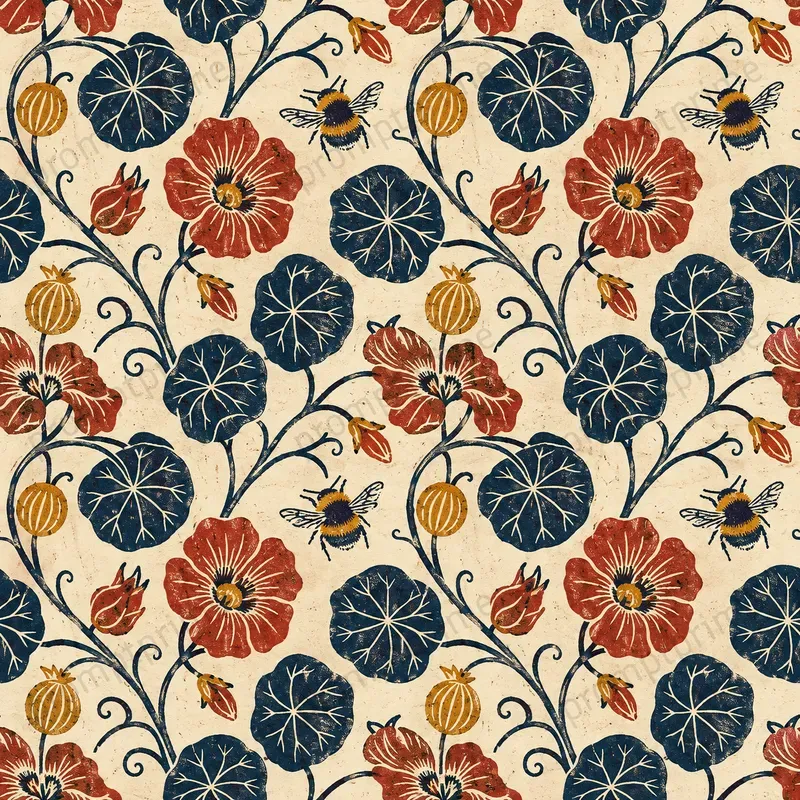 Block Print Seamless Patterns