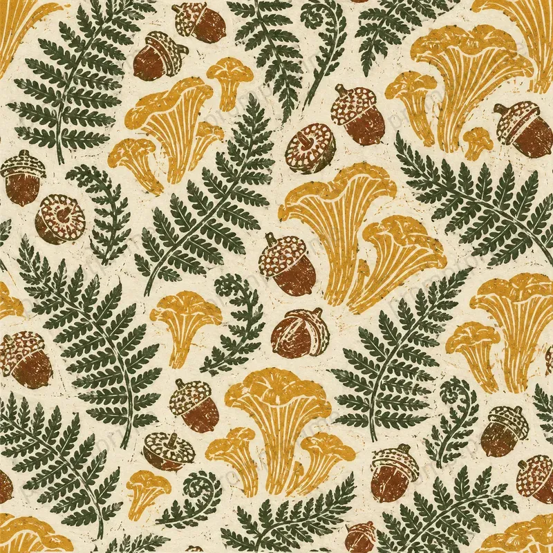 Block Print Seamless Patterns