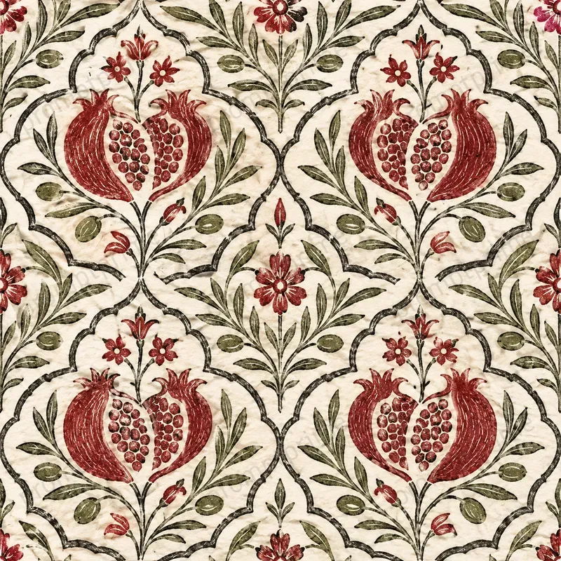 Block Print Seamless Patterns