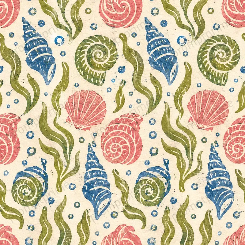 Block Print Seamless Patterns