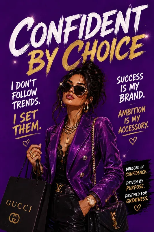 Bold Motivational Fashion Quote Posters