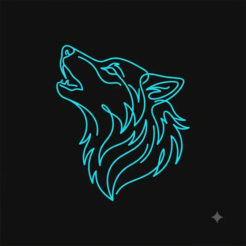 Monoline Animal Line Art Illustrations