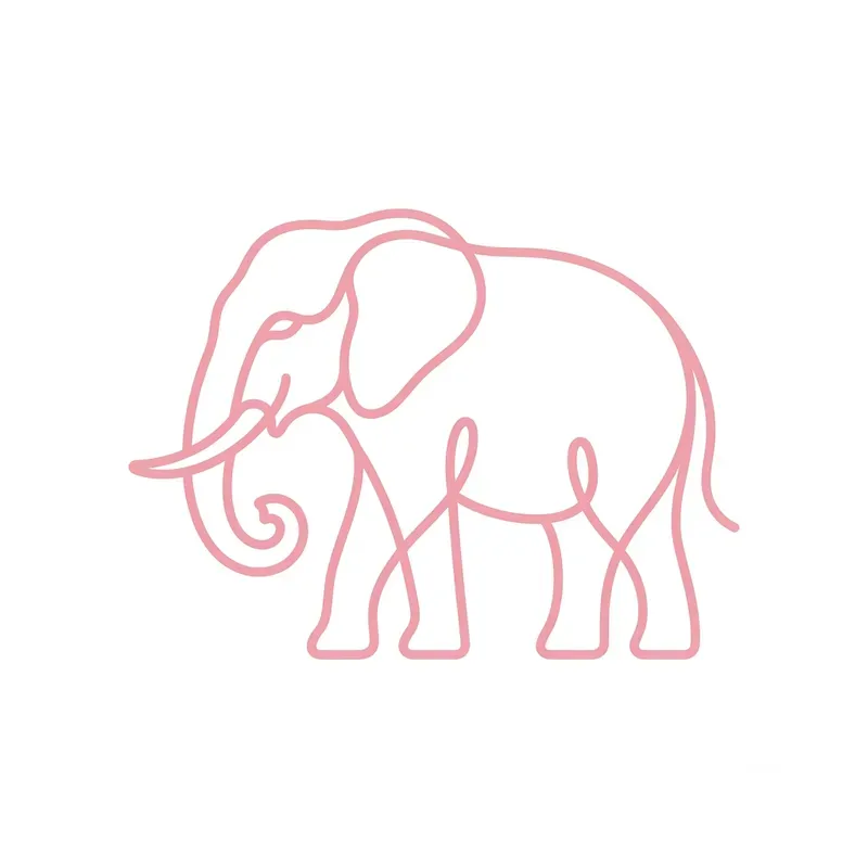 Monoline Animal Line Art Illustrations