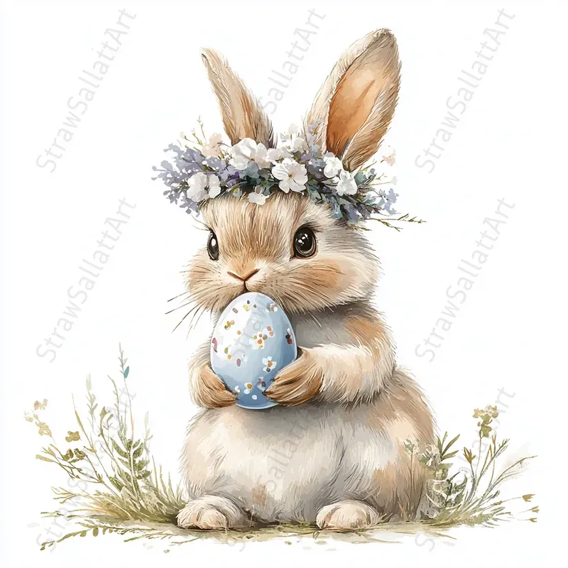 Chic Easter Clipart Illustrations