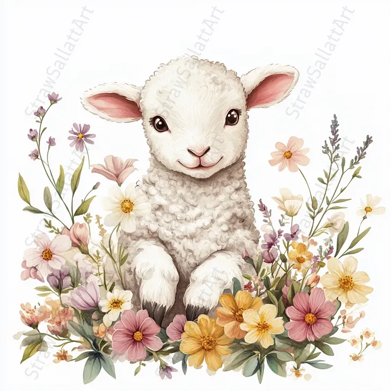 Chic Easter Clipart Illustrations