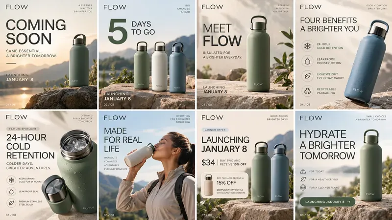 Product Launch Social Kit Generator