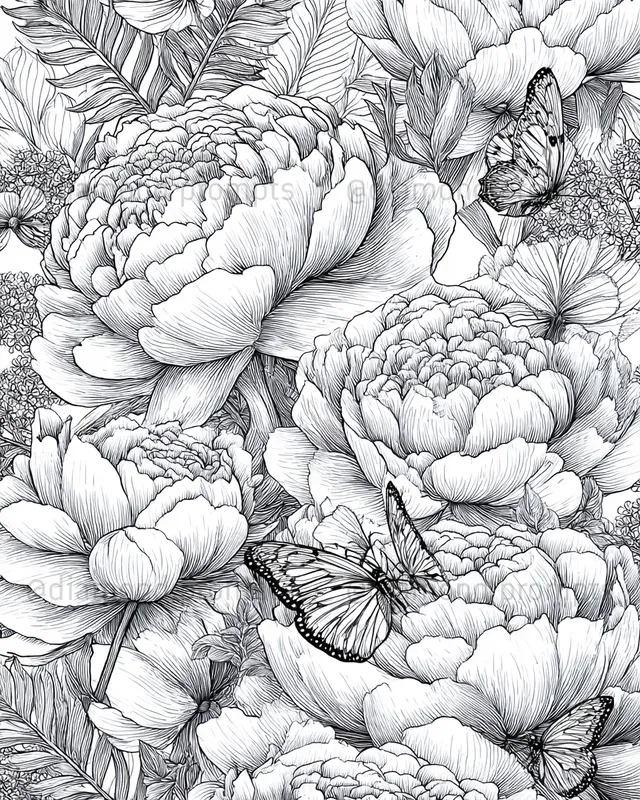 100 Ideas Layered Garden Coloring