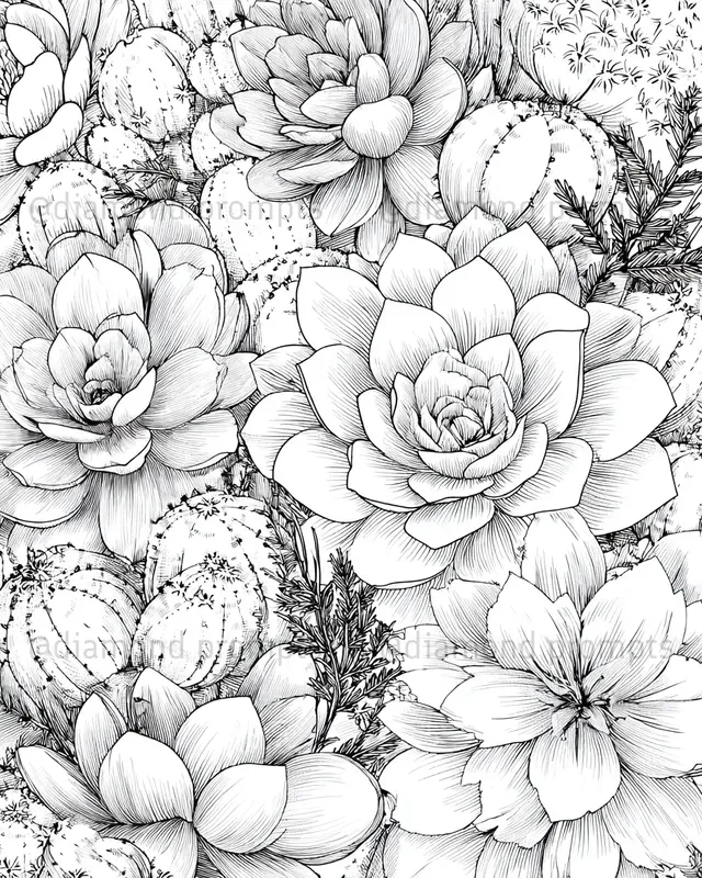 100 Ideas Layered Garden Coloring