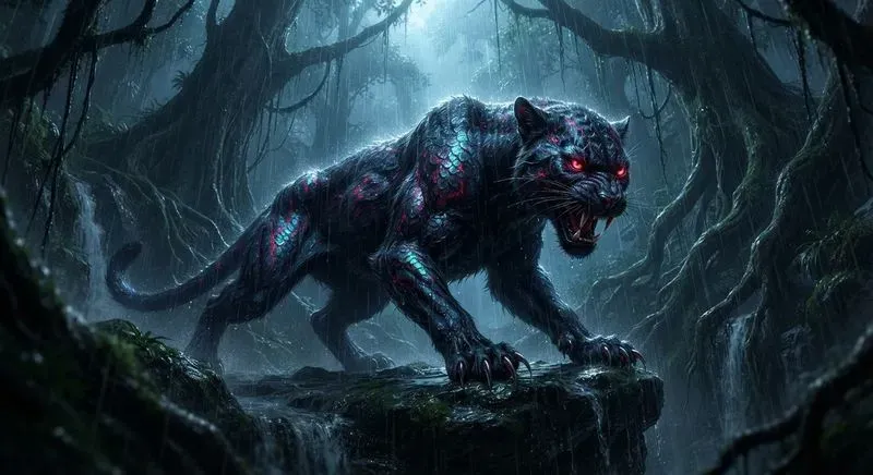 Deep Forest Predator Art