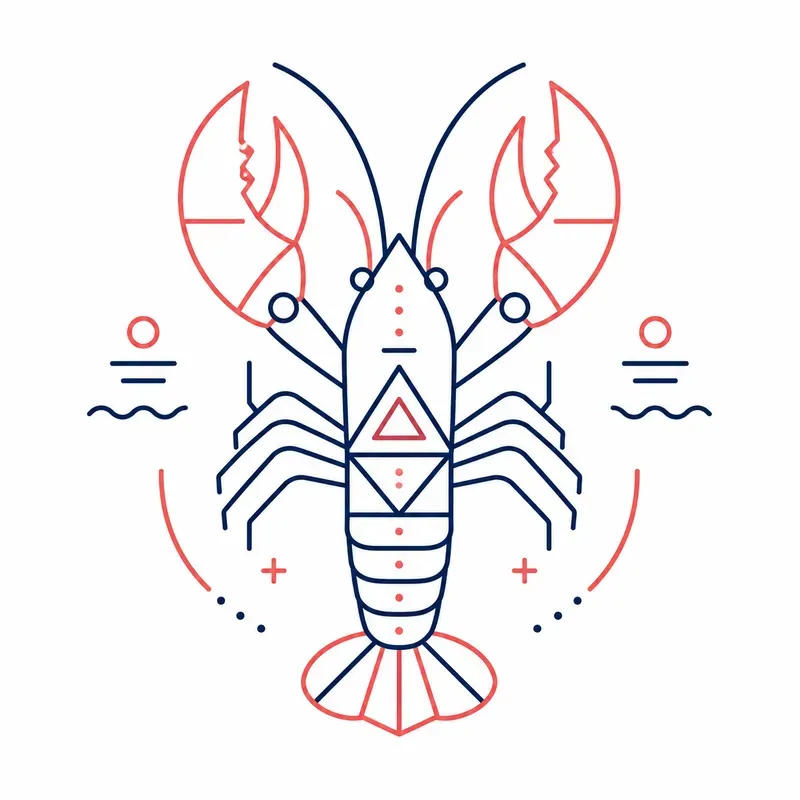 Minimalist Marine Geometry Line Art Packs