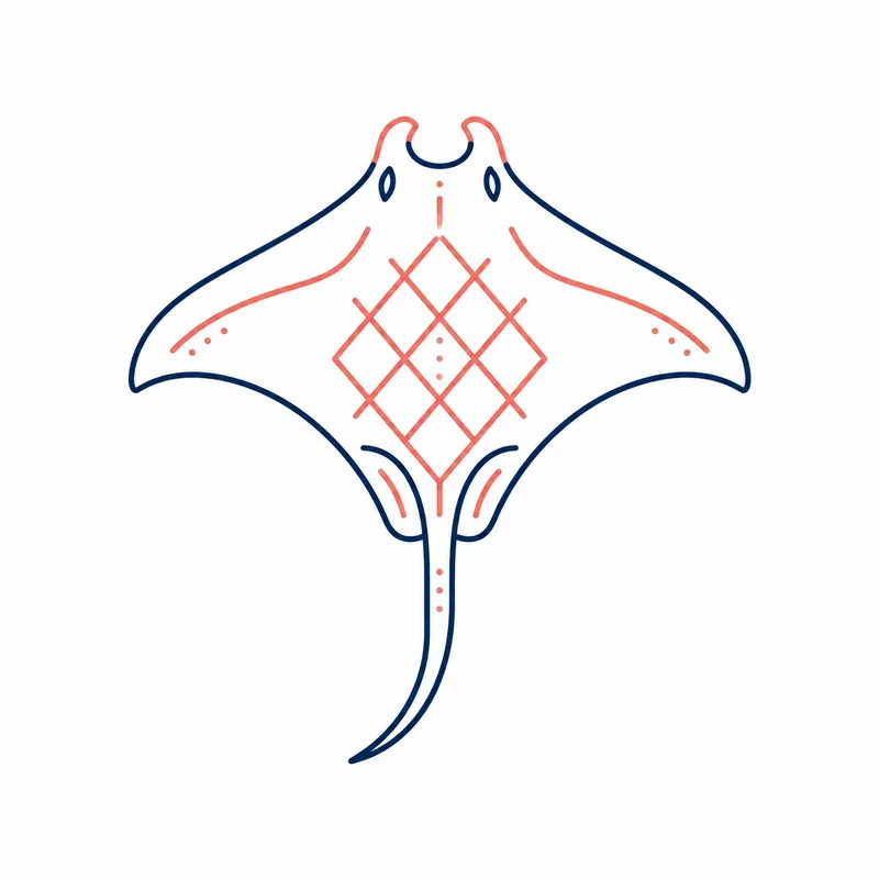 Minimalist Marine Geometry Line Art Packs