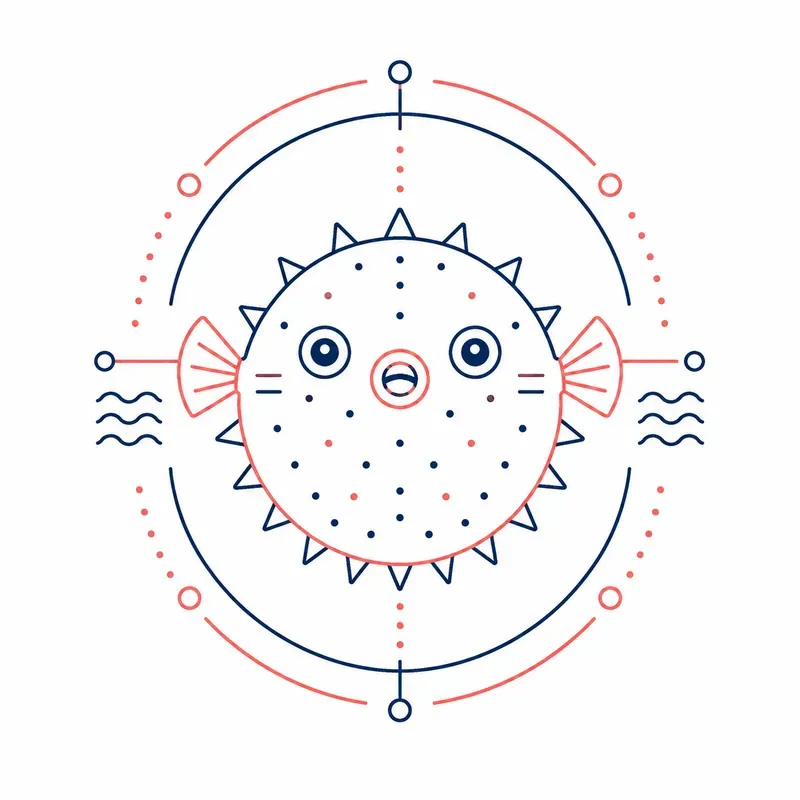 Minimalist Marine Geometry Line Art Packs