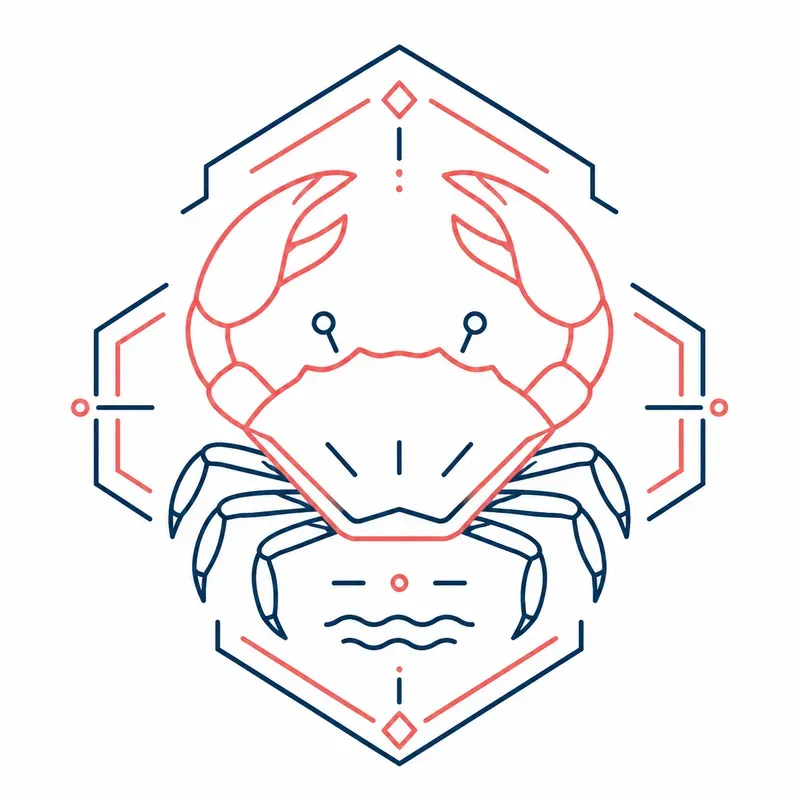 Minimalist Marine Geometry Line Art Packs