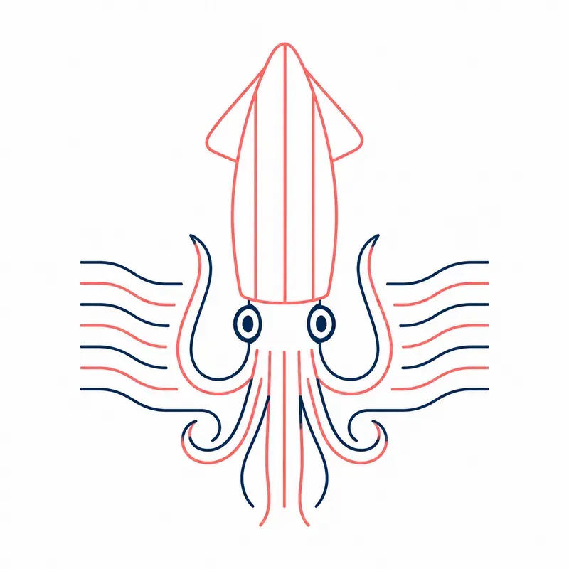 Minimalist Marine Geometry Line Art Packs