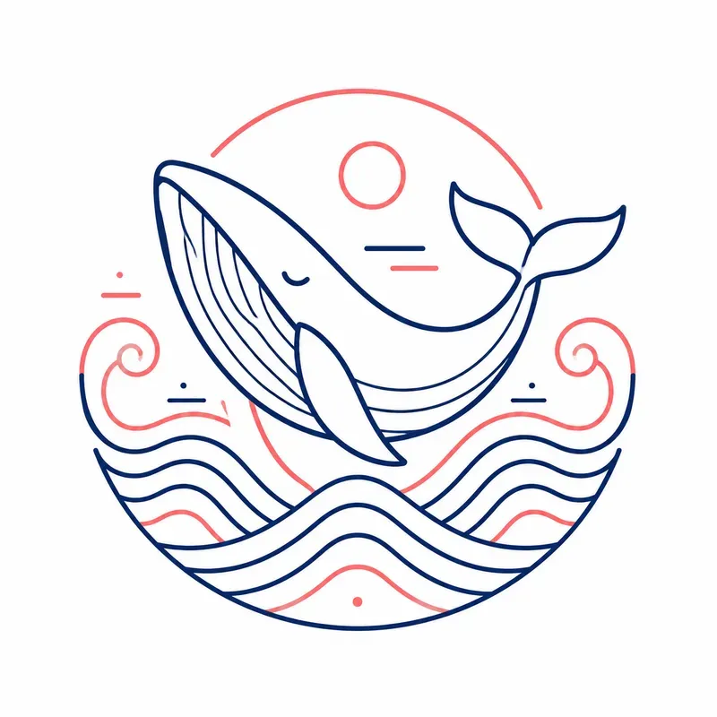 Minimalist Marine Geometry Line Art Packs