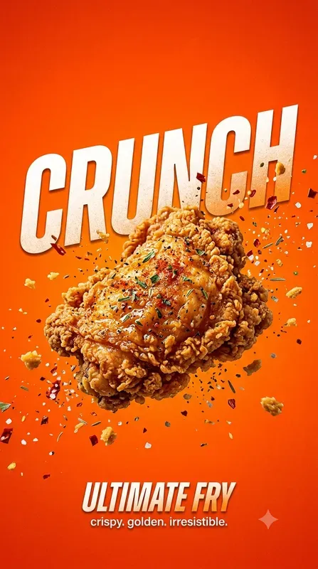 Bold Modern Food Typography Posters
