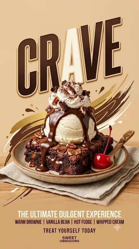 Bold Modern Food Typography Posters