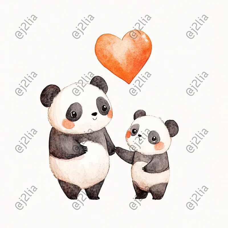 Mothers Day Cartoon Animal Stickers