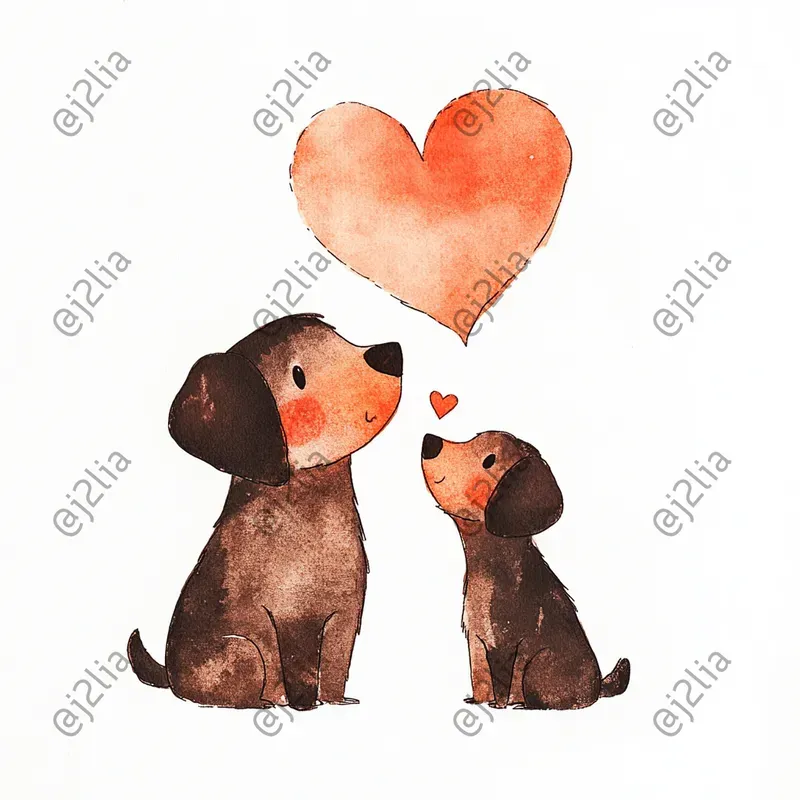 Mothers Day Cartoon Animal Stickers