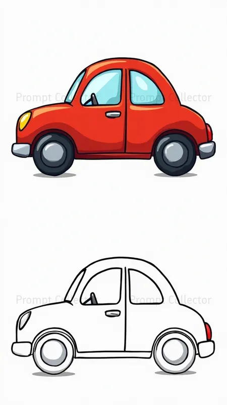 Vertical Simple Coloring Pages