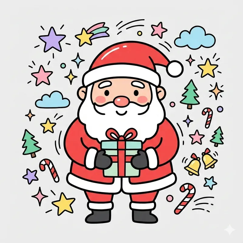 Christmas Doodlestyle Illustrations