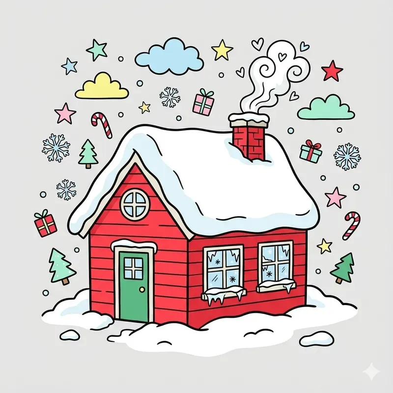 Christmas Doodlestyle Illustrations