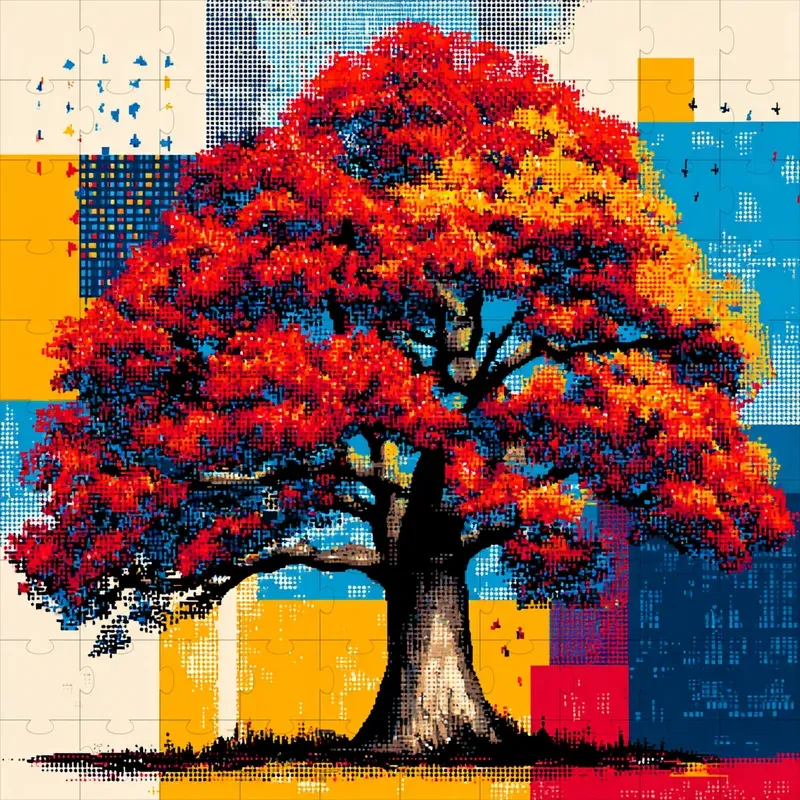 Pixel Kawaii Pop Mosaic Art