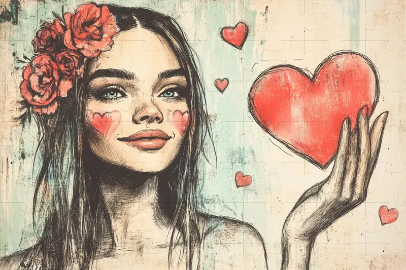 Gritty Valentines Illustrations