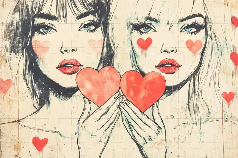 Gritty Valentines Illustrations