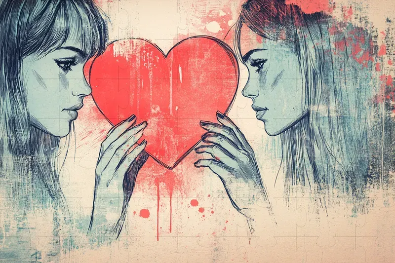 Gritty Valentines Illustrations