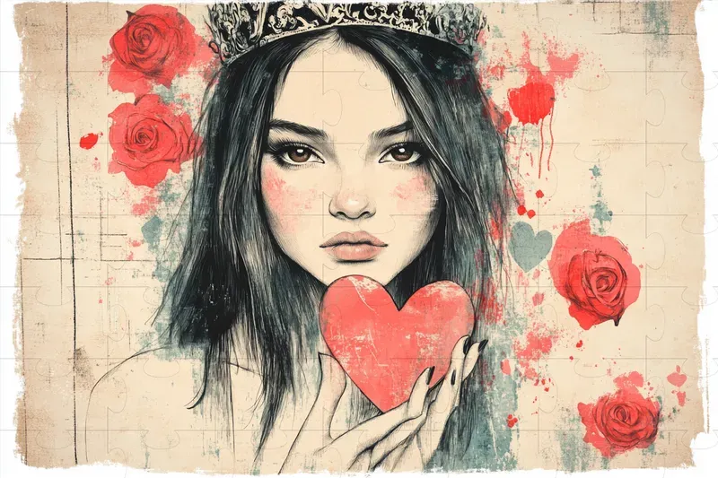 Gritty Valentines Illustrations
